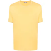 zanone t-shirt en coton - jaune