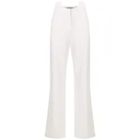 adriana degreas pantalon à taille haute - blanc