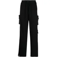 styland pantalon de jogging ample à poches cargo - noir