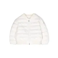 moncler enfant veste matelassée ter à patch logo - blanc