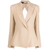 federica tosi cut-out-tailored blazer - tons neutres