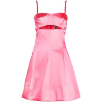 patou robe courte à fini satiné - rose
