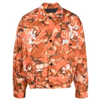 martine rose veste bomber à imprimé camouflage - orange