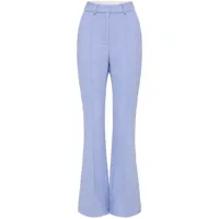 rebecca vallance pantalon de tailleur carine en tweed - bleu