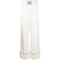 off-white pantalon à patch logo - blanc