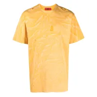 424 t-shirt à motif tie-dye - jaune