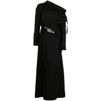ottolinger robe drapée à manches longues - noir