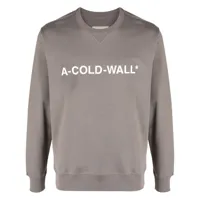 a-cold-wall* sweat à logo imprimé - gris