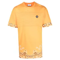 philipp plein t-shirt imprimé à manches courtes - orange