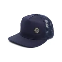philipp plein casquette à patch logo - bleu