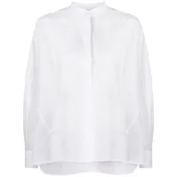 jil sander chemise en coton à manches longues - blanc