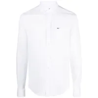 paul & shark chemise en lin à manches longues - blanc
