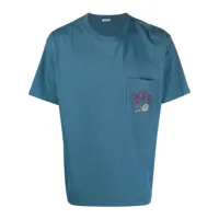 bode t-shirt à logo sweet pine brodé - bleu