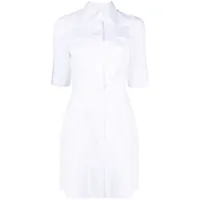 ambush robe-chemise à motif cœur découpé - blanc