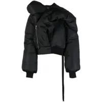 rick owens veste bomber doll à design matelassée - noir