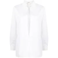 hermès chemise à col v pre-owned (années 1990-2000) - blanc