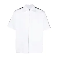 givenchy chemise en coton à logo brodé - blanc