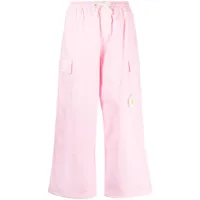 joshua sanders pantalon cargo à fleurs - rose