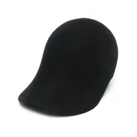 reinhard plank chapeau feutré à bord incurvé - noir