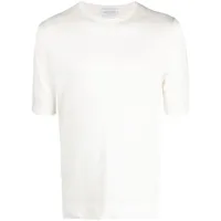ballantyne t-shirt en lin à manches courtes - blanc