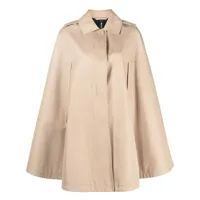mackintosh manteau en coton halleigh à cape superposée - tons neutres