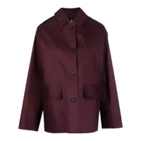 mackintosh veste zinnia à design léger - rouge