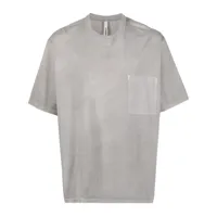 attachment t-shirt en coton à col rond - gris
