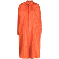 sofie d'hoore robe-chemise dabbs en soie - orange