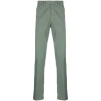 boglioli pantalon chino en coton à design stretch - vert