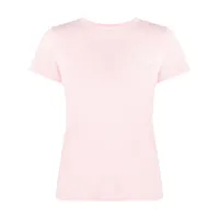 a.p.c. t-shirt à logo brodé - rose