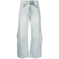 b sides jean ample à coupe courte - bleu