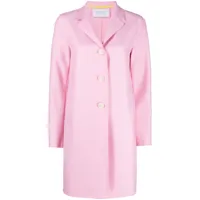 harris wharf london manteau en laine à boutonnière - rose
