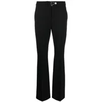 moschino jeans pantalon de tailleur à coupe évasée - noir