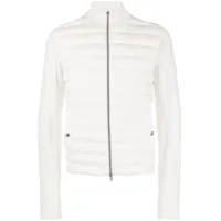 herno veste matelassée à fermeture zippée - blanc