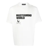 mastermind japan t-shirt en coton à logo imprimé - blanc