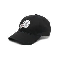 moncler casquette à patch logo - noir