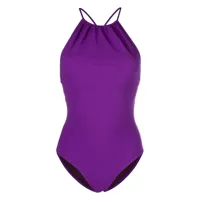 ulla johnson maillot de bain à taille nouée - violet