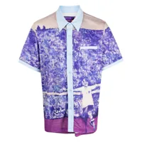 kidsuper chemise imprimée à manches courtes - violet