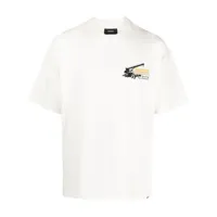 represent t-shirt en coton à imprimé graphique - blanc