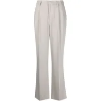 misbhv pantalon plissé à taille haute - gris