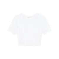 a.l.c. t-shirt crop à encolure ronde - blanc