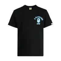 a bathing ape® t-shirt en coton à logo imprimé - bleu