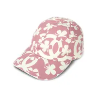 chanel pre-owned casquette à logo (années 2000) - rose