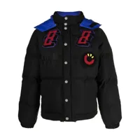 billionaire boys club veste matelassée à patch logo - noir