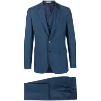 fursac costume à veste à simple boutonnage - bleu
