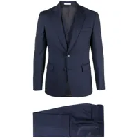 fursac costume trois-pièces à veste à simple boutonnage - bleu