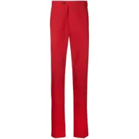 fursac pantalon de costume à coupe droite - rouge