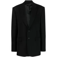 wardrobe.nyc blazer ample à simple boutonnage - noir