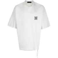 mastermind japan t-shirt à imprimé skull qa code - blanc