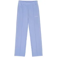 sporty & rich pantalon de jogging à logo brodé - bleu